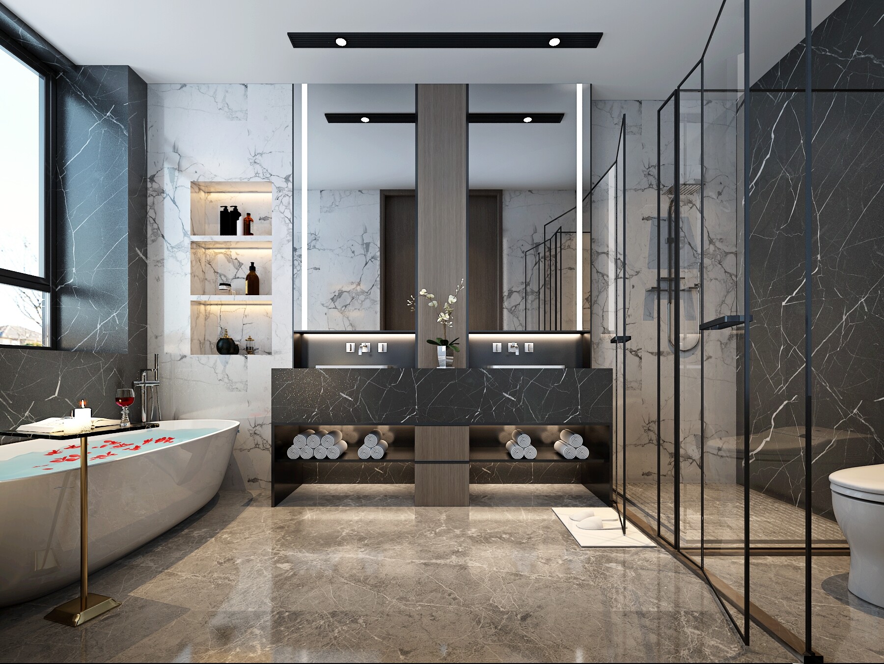 卫生间装修选择<span style='color: #ff0000'>淋浴房</span>还是浴缸？淋浴和浴缸的适用人群简析