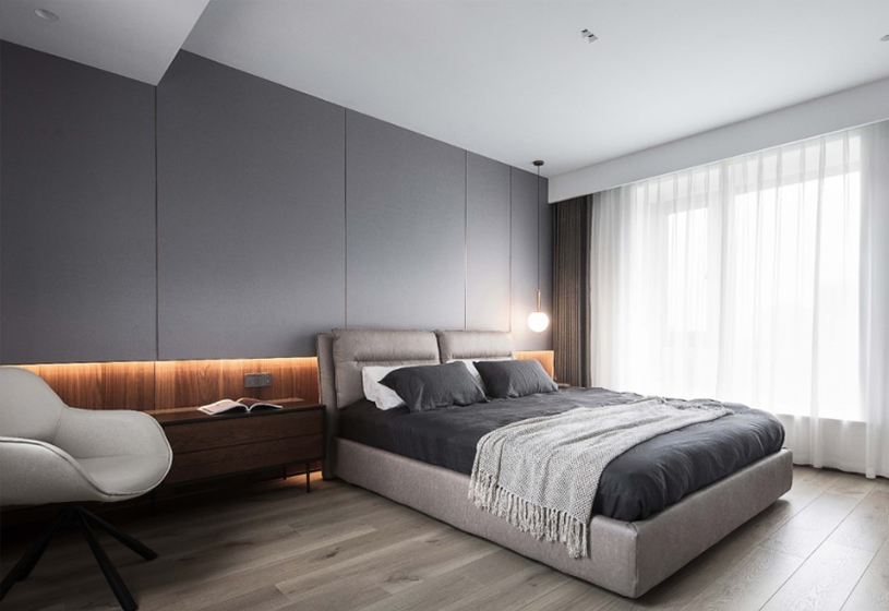 卧室<span style='color: #ff0000'>床头背景墙</span>设计方案，总有一款适合您家