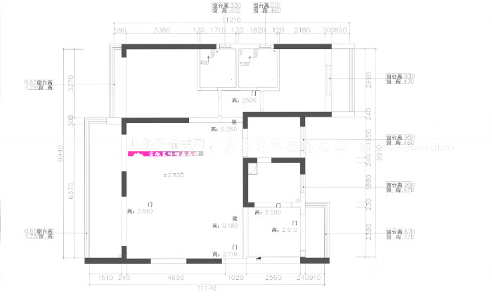 城建琥珀東華府132㎡法式輕奢風格新房裝修設計案例
