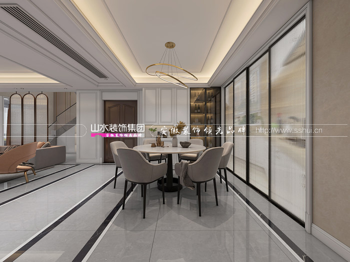 庐州府180㎡现代风格复式新房装修设计，入目皆是高级和雅致