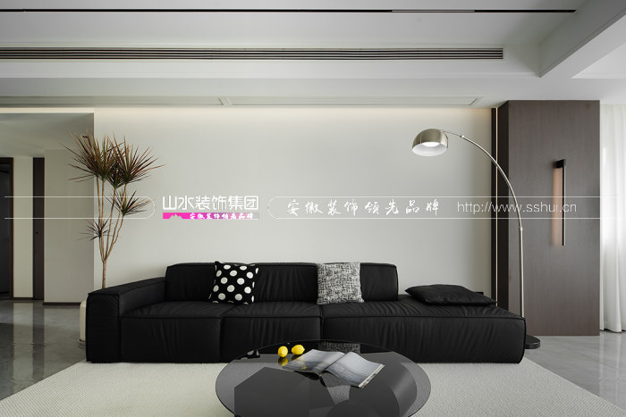 120㎡简约风，无主灯+黑白灰经典搭配，素雅之境简而不凡