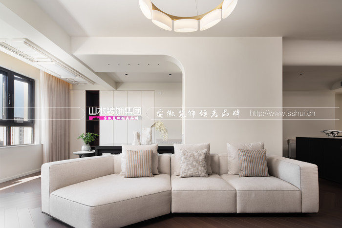 120㎡轻法式，无边界空间，赋予生活更多可能，慢叙浪漫日常