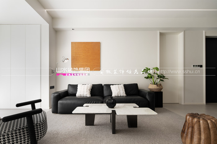 140㎡现代极简风新居，做减法设计，多元素演绎极致简约之美