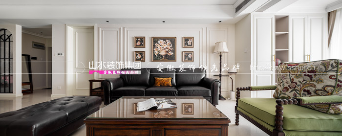 128㎡美式風新案，用細節充盈空間，微復古里藏著生活的優雅從容