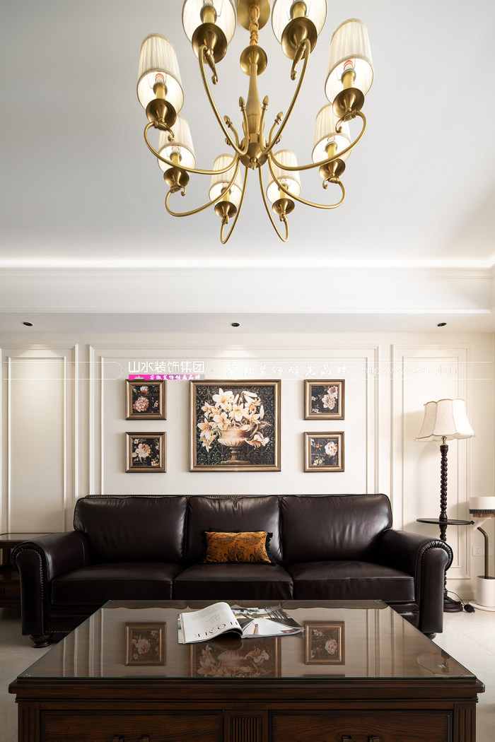 128㎡美式風新案，用細節充盈空間，微復古里藏著生活的優雅從容