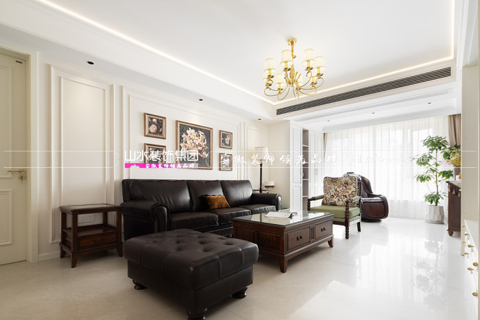 128㎡美式風新案，用細節充盈空間，微復古里藏著生活的優雅從容