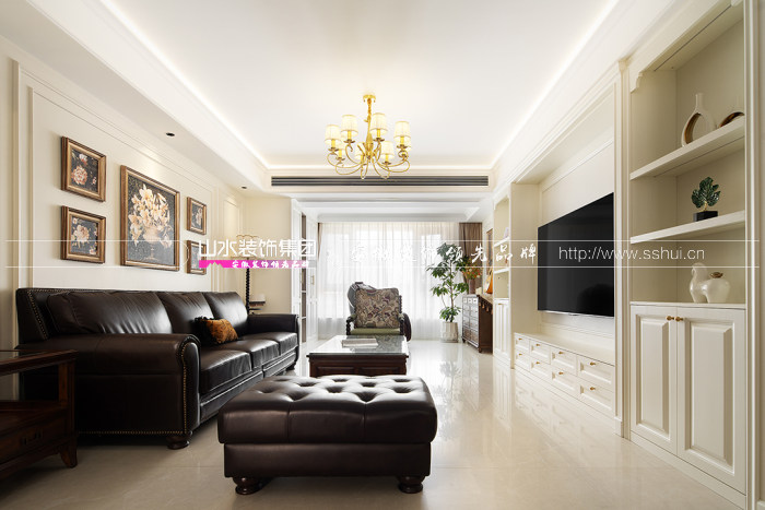 128㎡美式風新案，用細節充盈空間，微復古里藏著生活的優雅從容