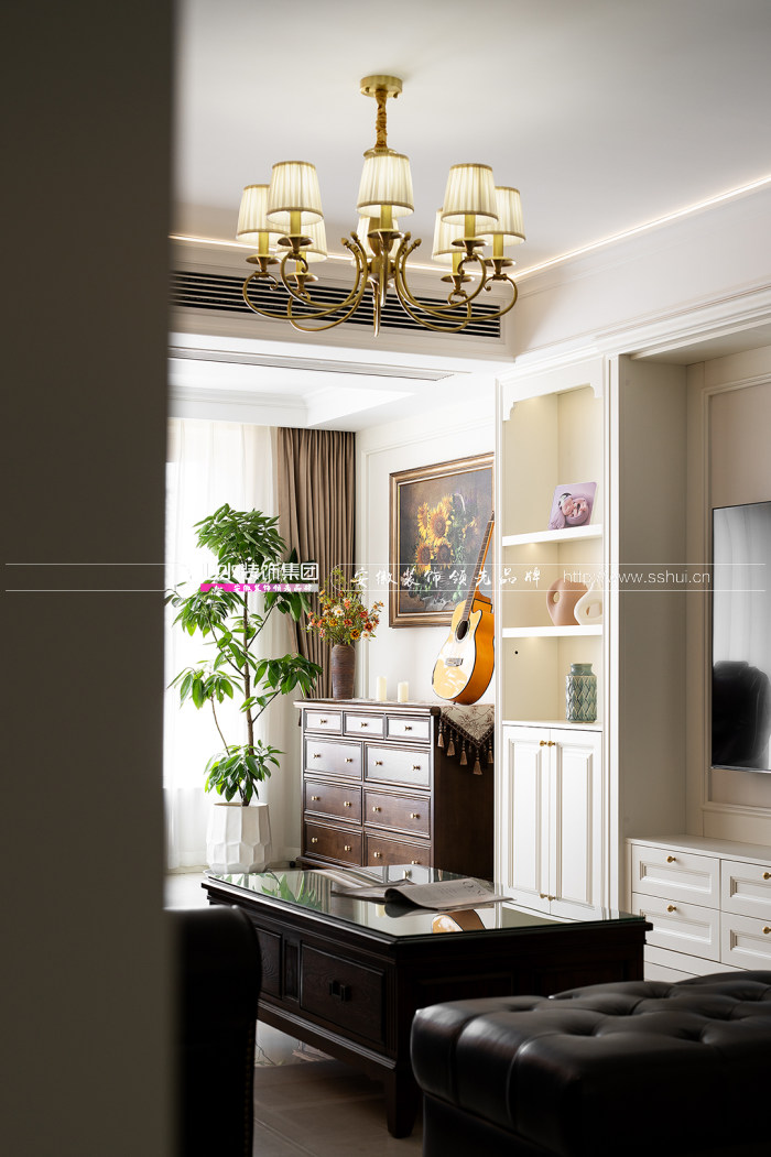 128㎡美式風新案，用細節充盈空間，微復古里藏著生活的優雅從容