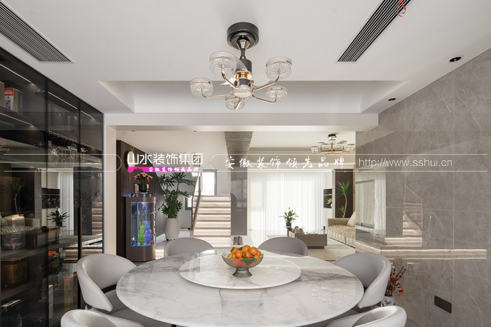 450㎡現代風頂復,石材與木質碰撞,光與影描摹空間的秩序之美 450㎡現代風頂復,石材與木質碰撞,光與影描摹空間的秩序之美